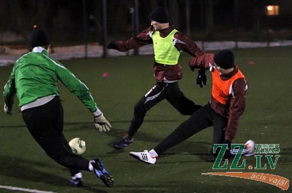 Futbols. FK «Jelgava» aizvada pirmo sezonas treniņu (ar foto)
