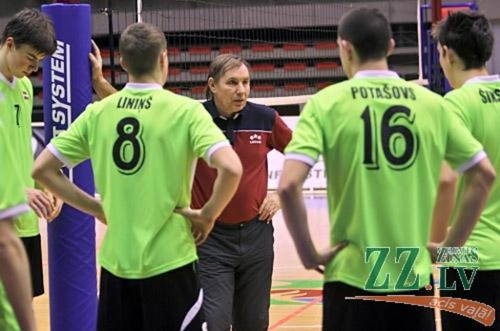 Volejbols. EČ kvalifikācijā slovēņi pieveic latviešus un piesaka tiesības uz finālturnīru