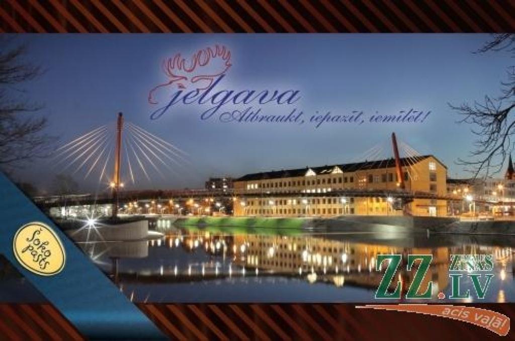 Jelgavai jauna dizaina šokopasts – ar Mītavas tiltu
