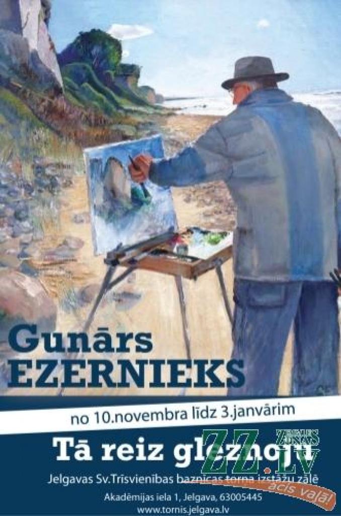 Tornī – Gunāra Ezernieka jubilejas izstāde