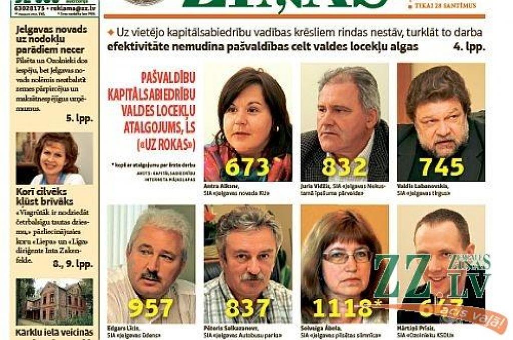 Ceturtdien «Zemgales Ziņās»: Necels algas kapitālsabiedrībās; reklāmas stends sabojā dzīvi; novads nepiedos nodokļu parādus; kuri skolotāji saņems vairāk