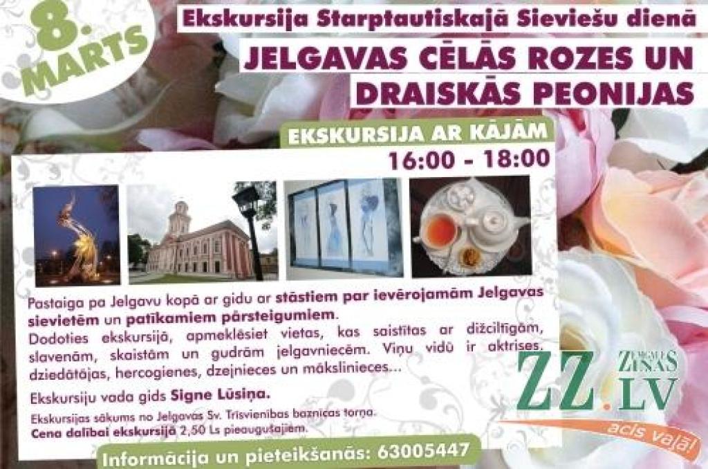 Ekskursijā stāstīs par Jelgavas izcilākajām sievietēm
