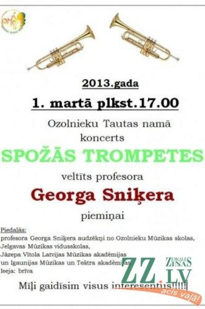 Pieminot profesoru Georgu Sniķeru, aicina uz koncertu