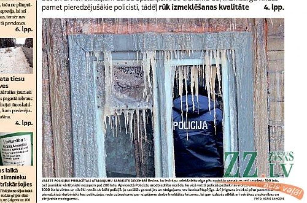 Otrdien «Zemgales Ziņās»: Policisti aiziet ne tikai algu, bet arī darba apstākļu dēļ; pusaudzim nekavējoša palīdzība jāmeklē trīs slimnīcās; ne katrs kritalas mežā lasa savai krāsnij