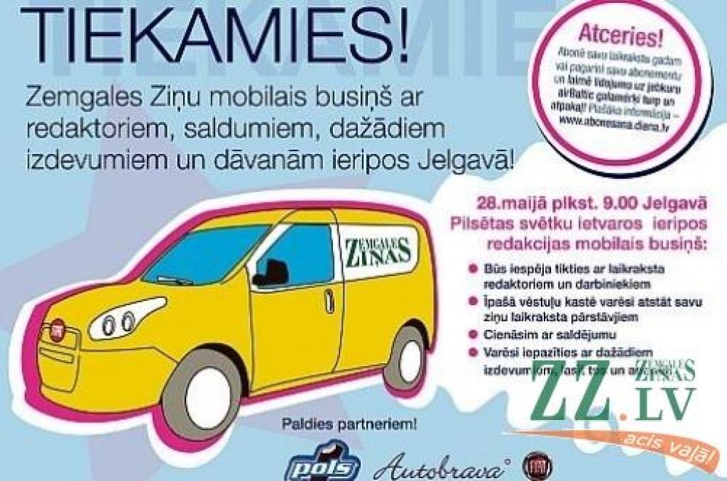 Svētkos gaidīs «Zemgales Ziņu» mobilais busiņš