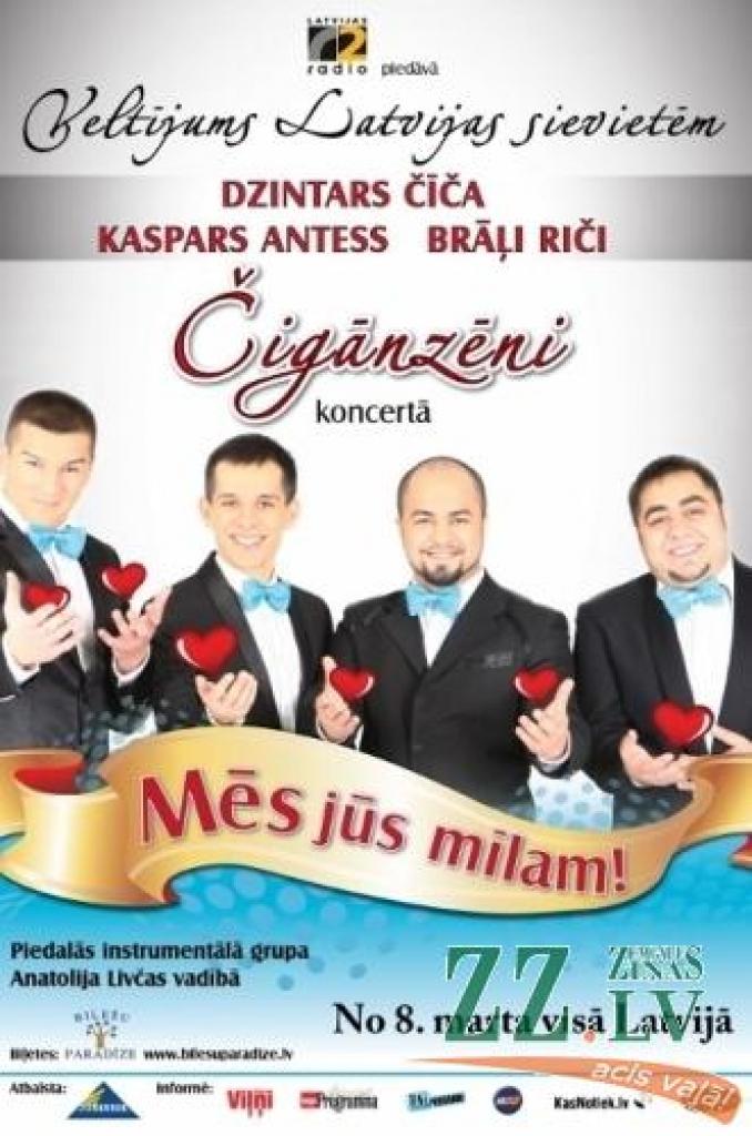 Kultūras namā skanēs čigānzēnu koncerts «Mēs jūs mīlam»