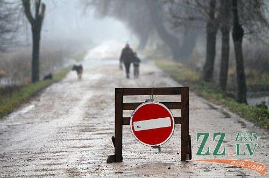 Slēgta satiksme Bāra un Miezītes ceļā
