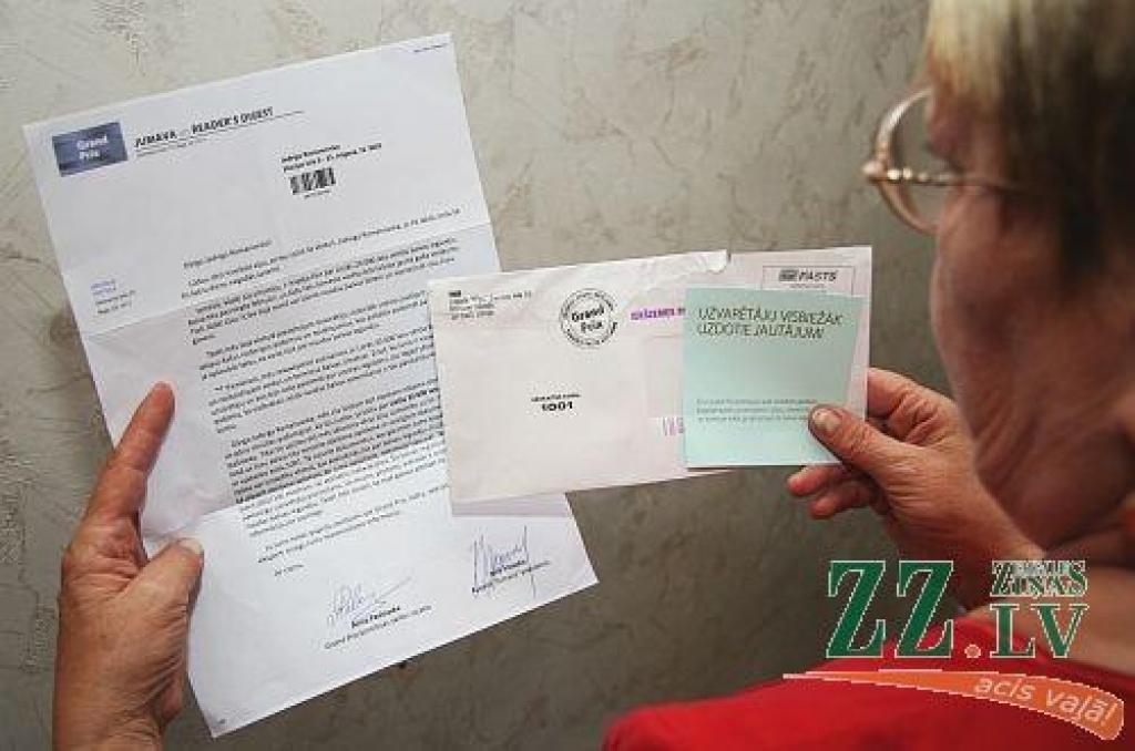 Apgāds «Jumava» rīko apšaubāmu loteriju; pensionāriem bažas par krāpšanu