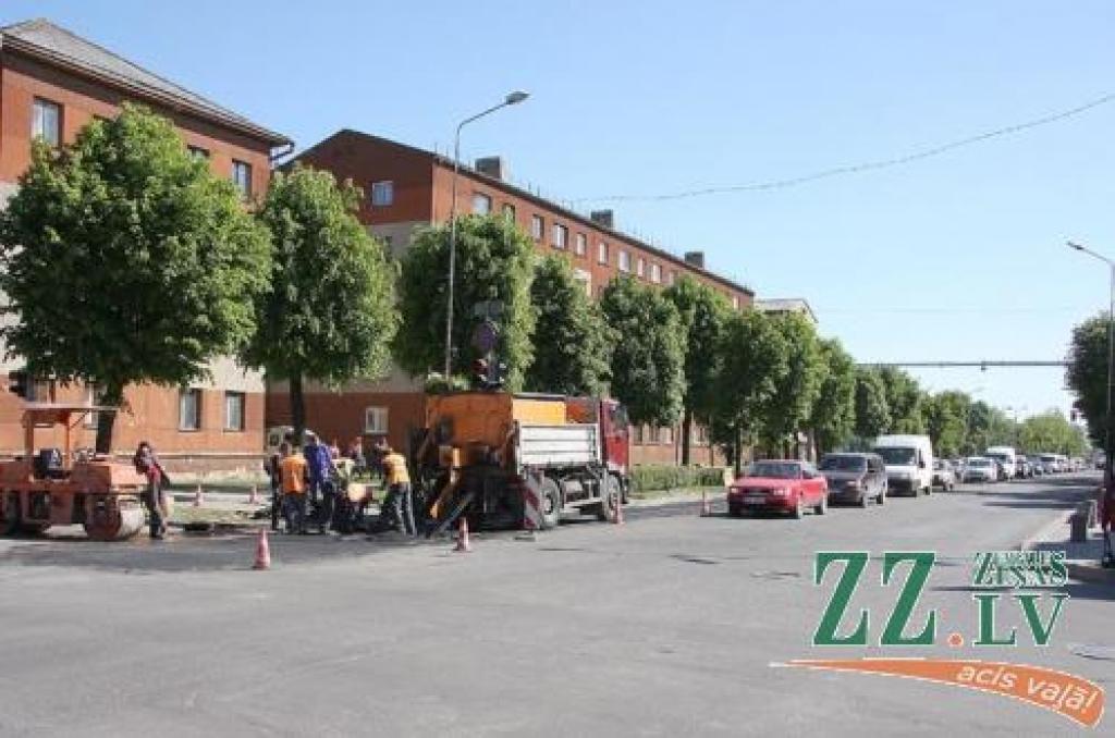 Remontdarbi izraisa sastrēgumus