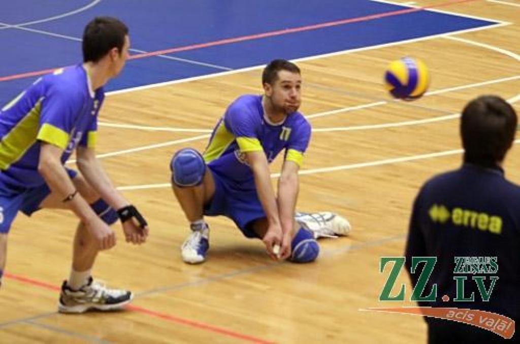 Volejbols. VK «Biolars» četros setos zaudē Tartu «Pere Leib» komandai (ar foto)