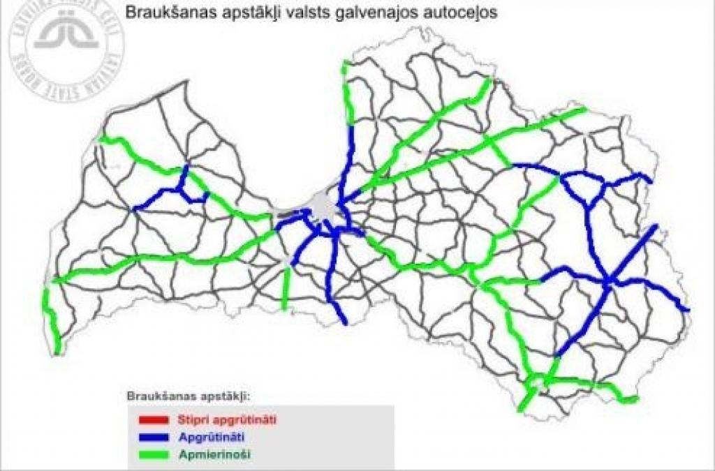 Ceļš slidens gan uz Rīgu, gan Lietuvas pusi