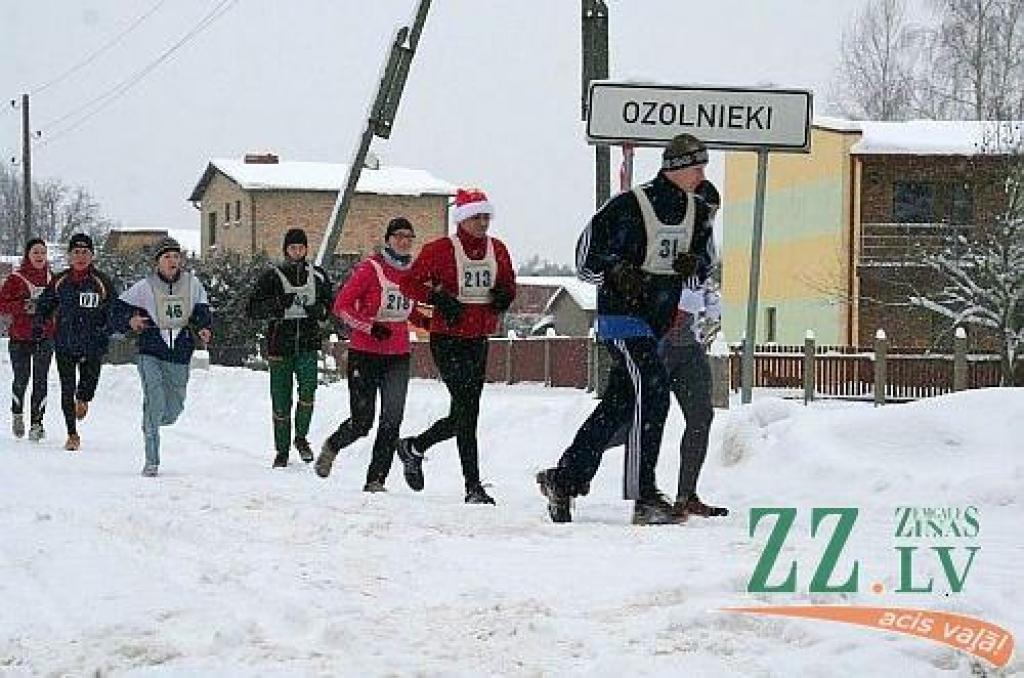 Ozolnieki aicina uz trešo Ziemas skrējienu
