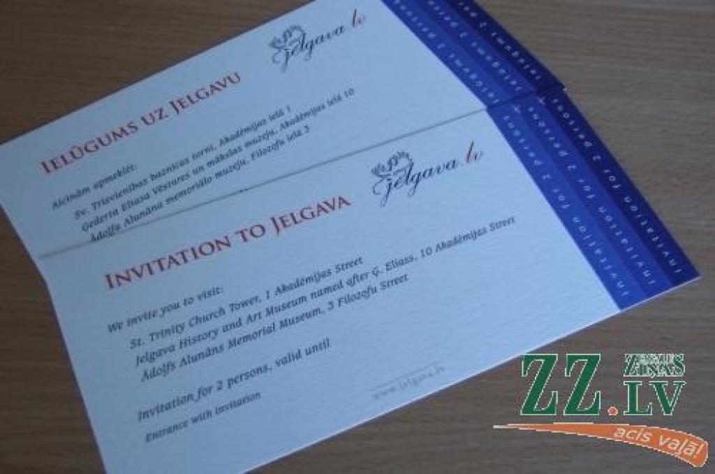 Tūristi labprāt izvēlas «Ielūgumu uz Jelgavu»