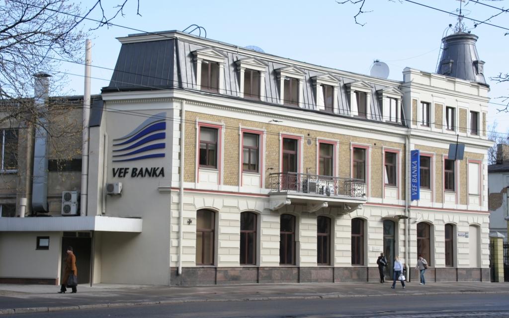 Izsolīta bijušās VEF bankas centrālā ēka