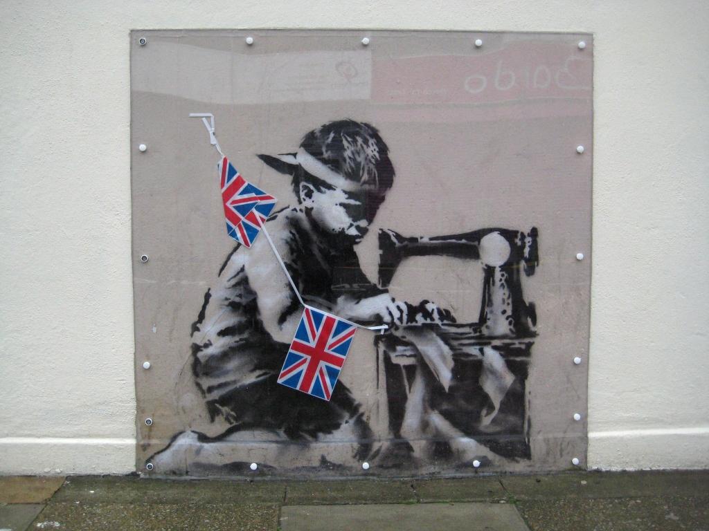 Benksija grafiti privātā izsolē pārdots par 750 000 mārciņu