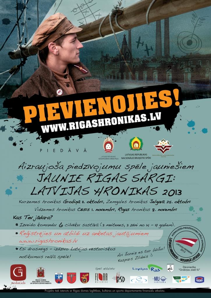 Vēl var pieteikties spēlei «Jaunie Rīgas sargi: Latvijas hronikas»