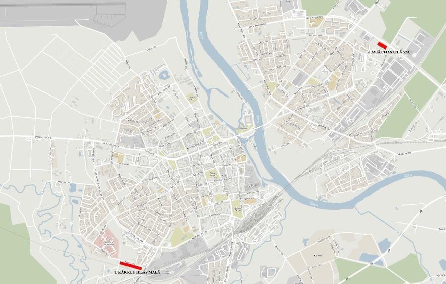 Sniegu šogad izvedīs uz pļavām Kārklu un Aviācijas ielā