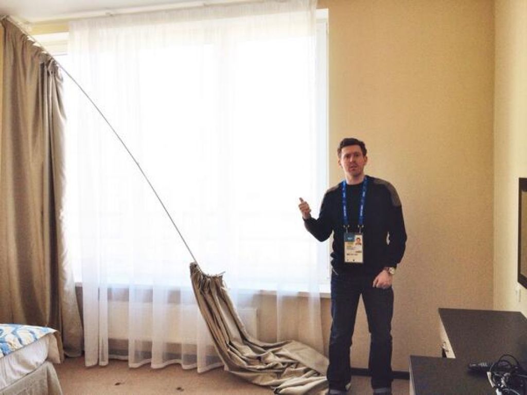 Žurnālisti Sočos tvīto par dīvainībām un nedienām Olimpiādes viesnīcās