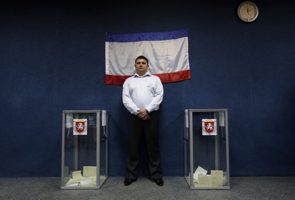 Par Krimas pievienošanos Krievijai nobalsojuši 96% vēlētāju