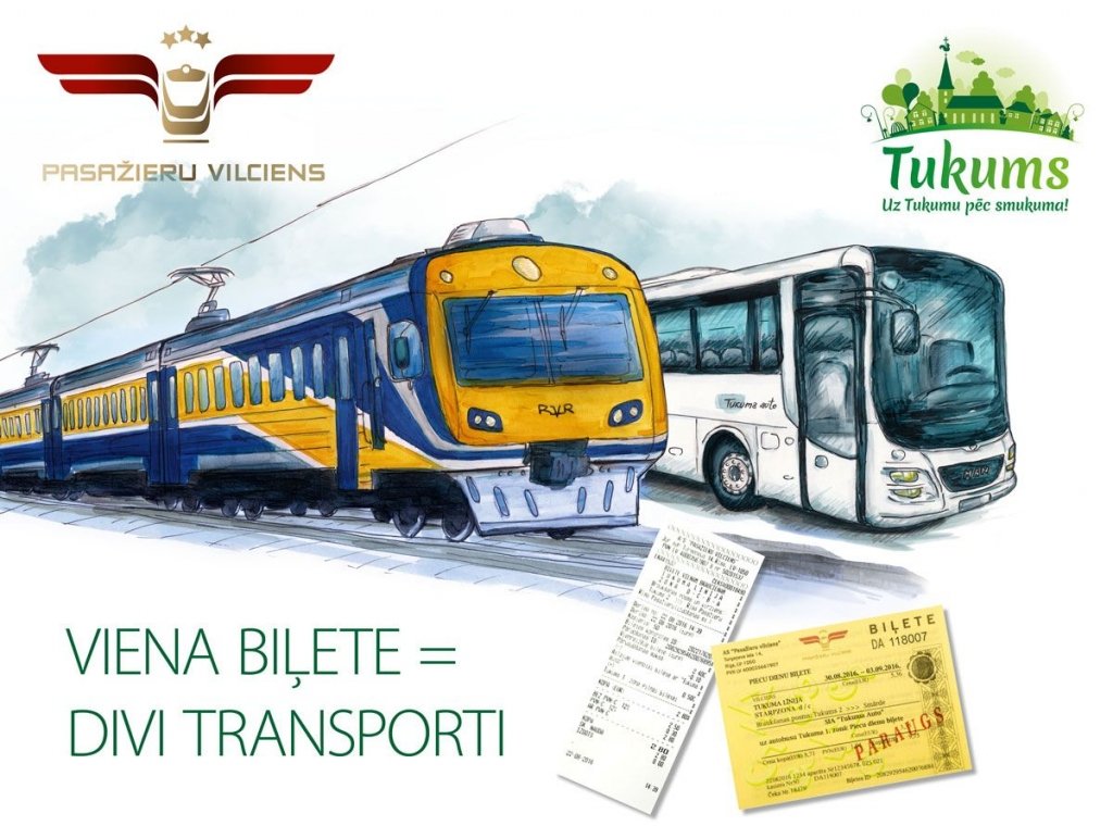 No 1.oktobra tiks ieviesta vienotā vilciena un autobusa biļete