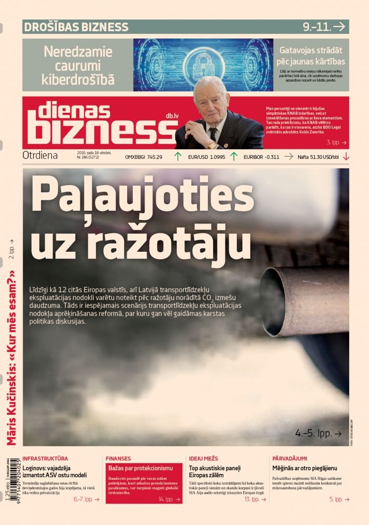 CO2 izmešu nodoklis - pēc ražotāju norādītā