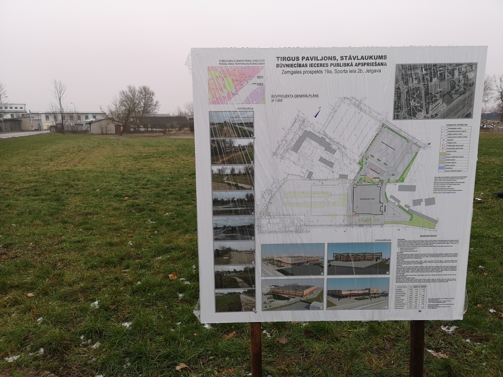 Jelgavas dome atstāj spēkā jauna tirgus būvniecībai izsniegto un apstrīdēto būvatļauju
