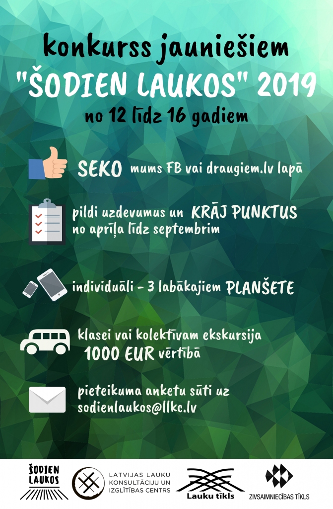 Sākas pieteikšanās konkursam “Šodien laukos”