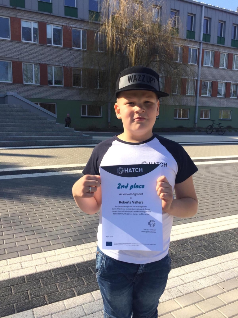 Skolēns no Latvijas iegūst otro vietu starptautiskā kosmosa konkursā