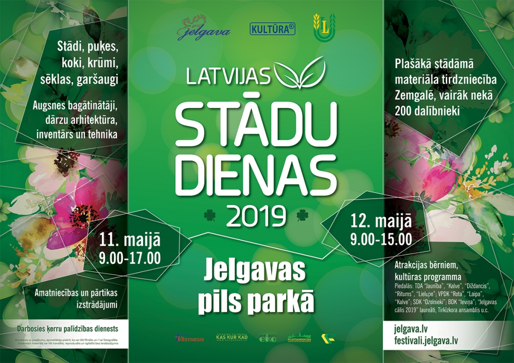 Stādu dienas Jelgavā pulcēs vairāk nekā 200 tirgotāju