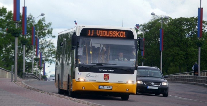 No 2. septembra Jelgavā 25.maršrutā sāks kursēt skolēniem izveidots jauns pilsētas autobusa reiss