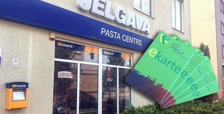 Jelgavas autobusu e-karti varēs papildināt arī trīs pasta nodaļās