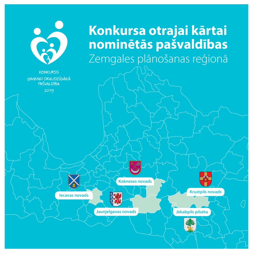 Noskaidroti konkursa “Ģimenei draudzīgākā pašvaldība 2019” pirmās kārtas laureāti