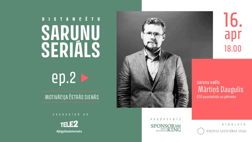 "Distancētu sarunu seriālā" runās par motivāciju un viesosies reperis Ozols