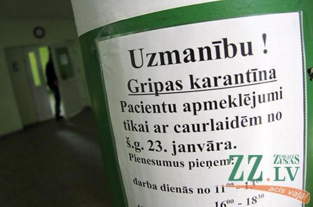Gripa joprojām neatkāpjas; Jelgavā mirušo nav