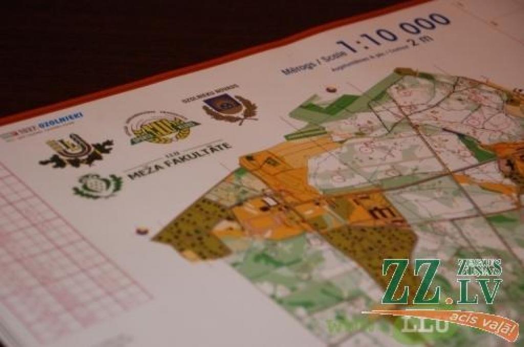 LLU Ozolniekos izveido orientēšanās poligonu; sporta veidu grib iekļaut studiju priekšmetu sarakstā
