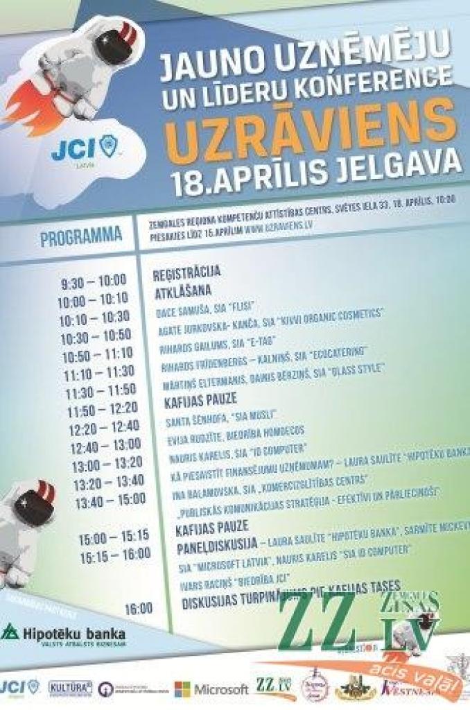 Jelgavā notiks motivējoša konference topošajiem uzņēmējiem