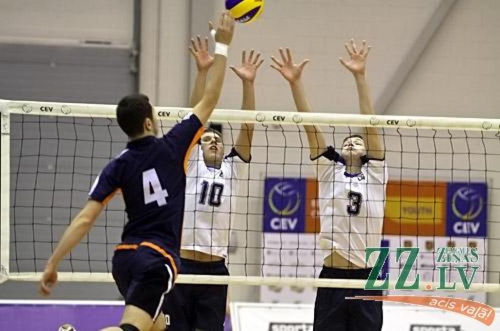 Volejbols. Ar Vācijas un Beļģijas panākumu noslēdzas Eiropas jaunatnes čempionāta kvalifikācija Jelgavā (ar foto)