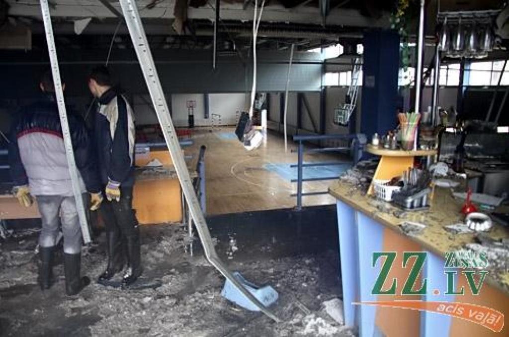 Izdeg kafejnīca Sporta hallē Mātera ielā (ar foto)