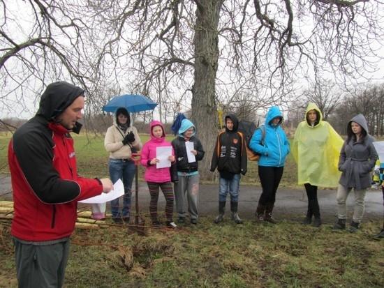 Foto: Skolēni Elejā stāda kokus un gatavo būrīšus sikspārņiem