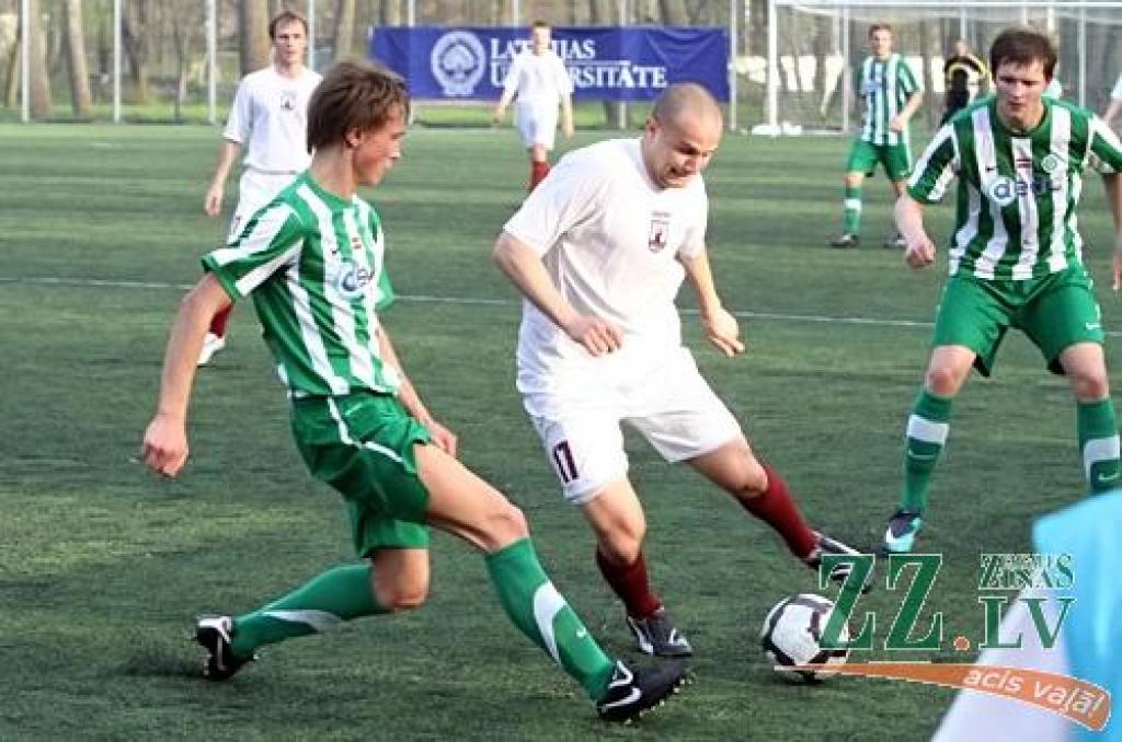 Futbols. «Metta/LU» un «Jelgavas» dublieri spēlē pa nullēm (pievienota fotogalerija)