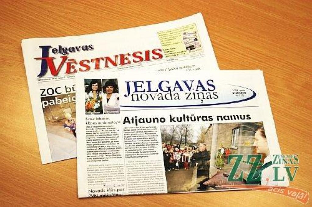 180 latu - par Jelgavas novada pašvaldības avīzes lappusi