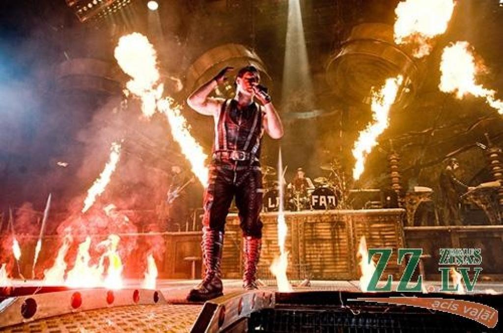 «Rammstein» koncertu baudīja 11 000 apmeklētāju; VUGD to gribējis apturēt