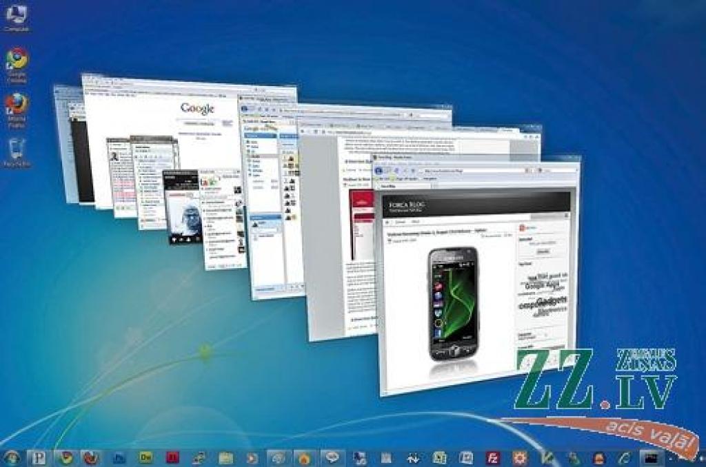 «Windows 7» – ātrs, bet nepārsteidz