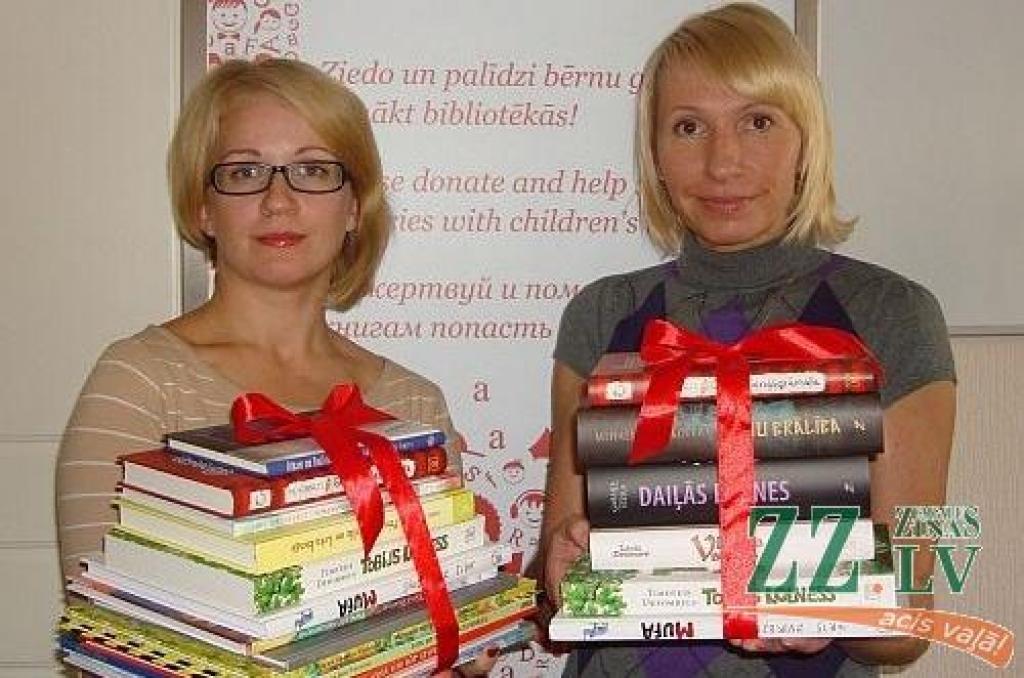 Piecas bibliotēkas saņems grāmatas, kas iegādātas par ziedotāju naudu