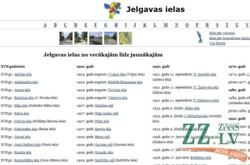 Entuziasts izveido vietni ar visu Jelgavas ielu attēliem un vēsturi