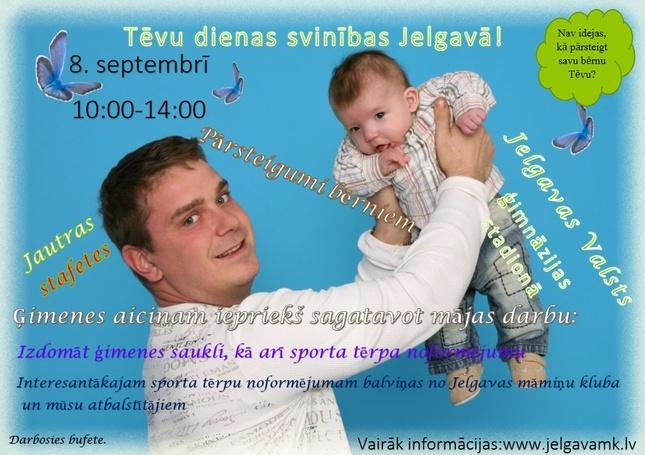 Tēva diena – pirmo reizi Jelgavā