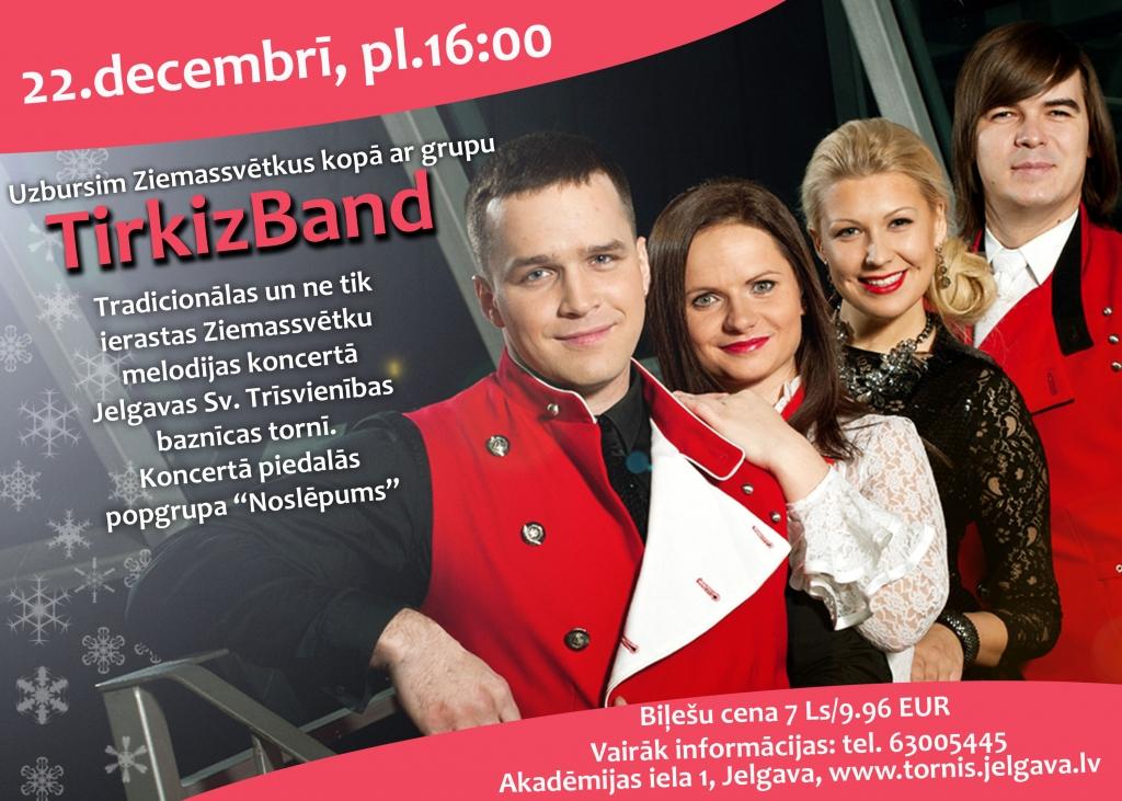 «TirkizBand» aicina uz Ziemassvētku koncertu