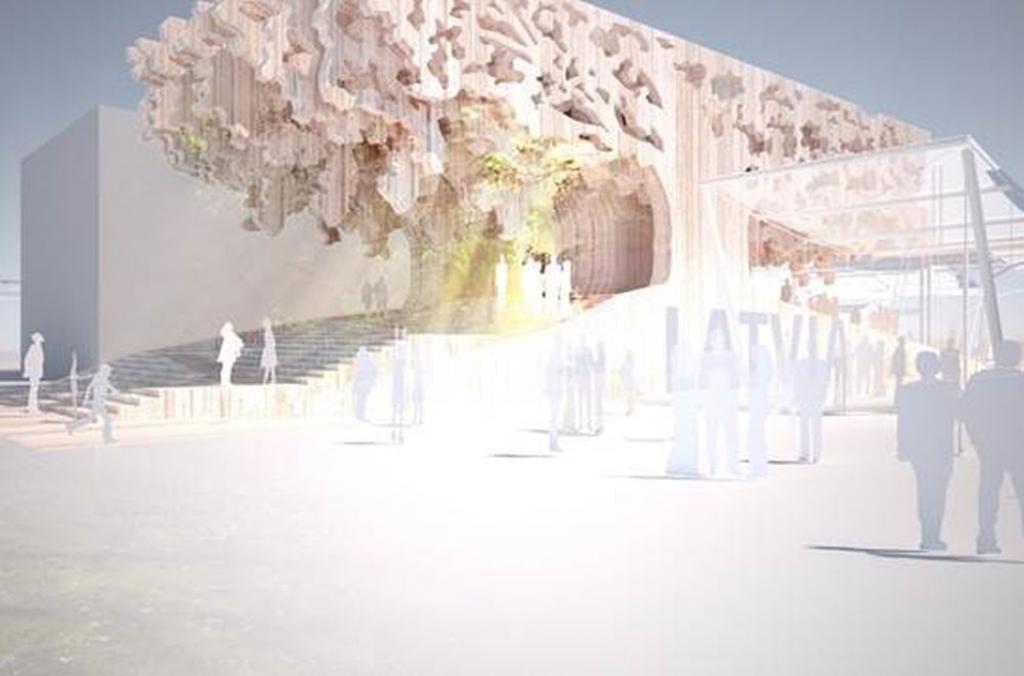  Papildināta ar foto - Latvijas paviljons izstādē Expo 2015 tiks veidots ozola formā