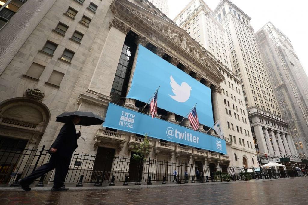 Twitter  akcija piedzīvo lielāko kritumu kopš ieiešanas biržā