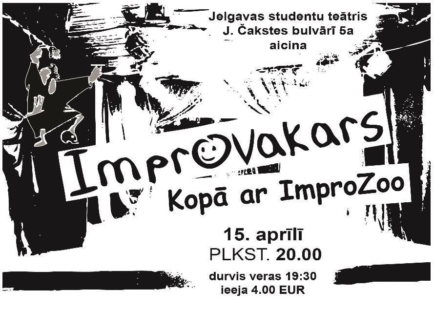 Otrdien notiks improvizācijas vakars kopā ar «ImproZoo»